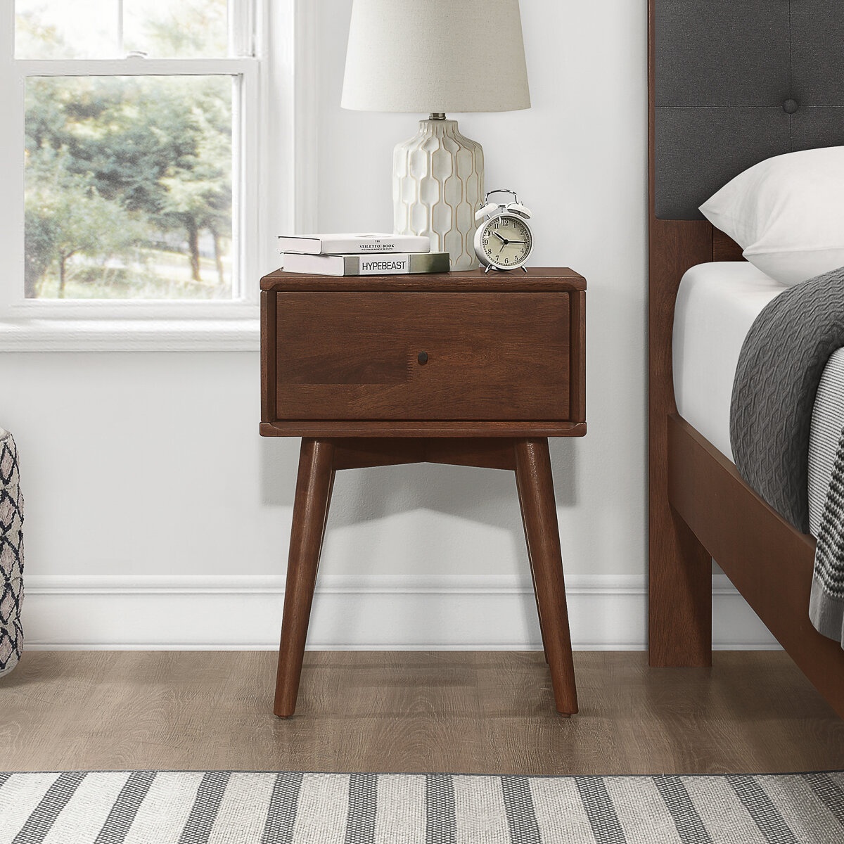 Erler Solid Wood Nightstand