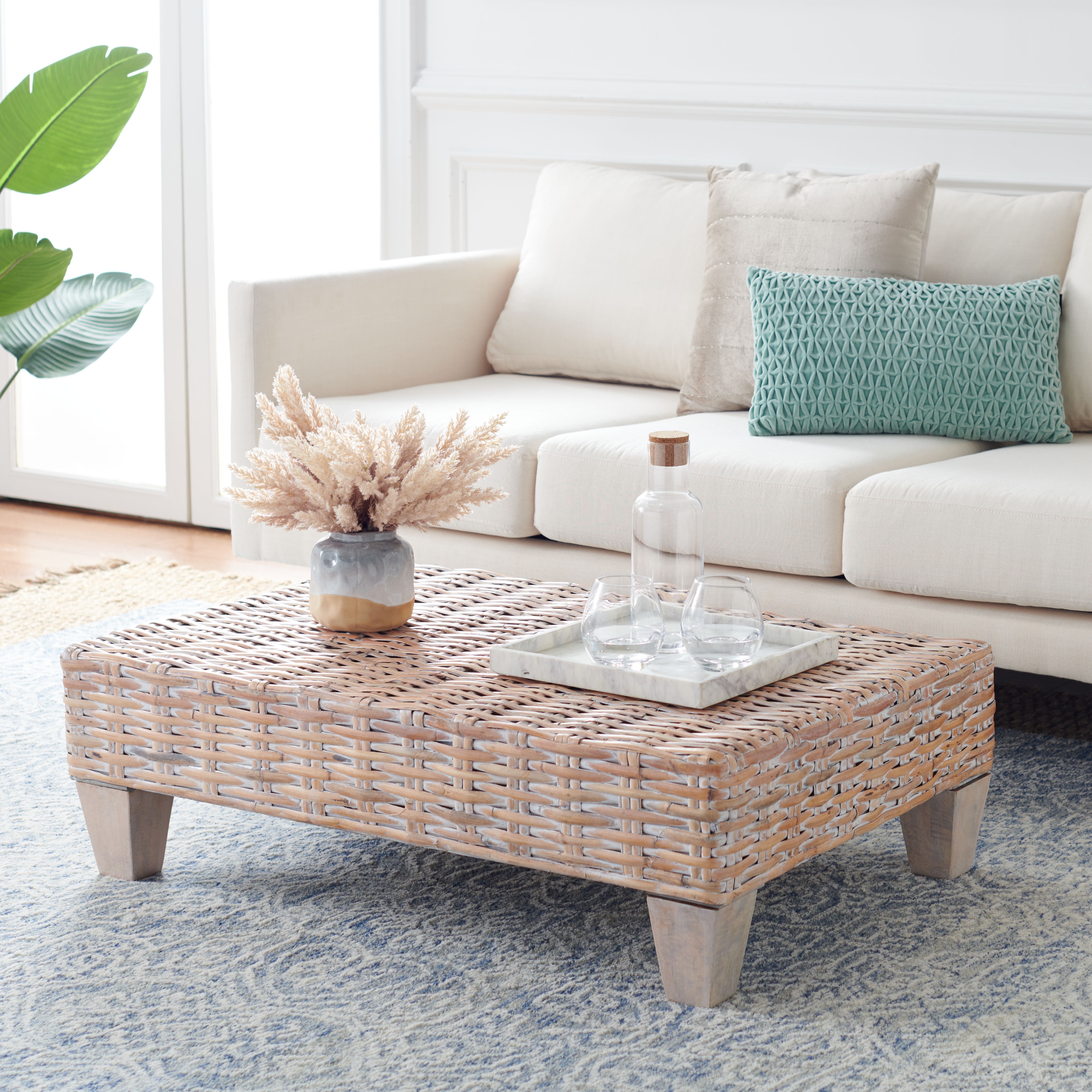 Esin Wicker Coffee Table