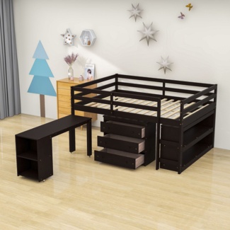 Esperio Full 3 Drawer Loft Bed with Built-in-Desk by Harriet Bee