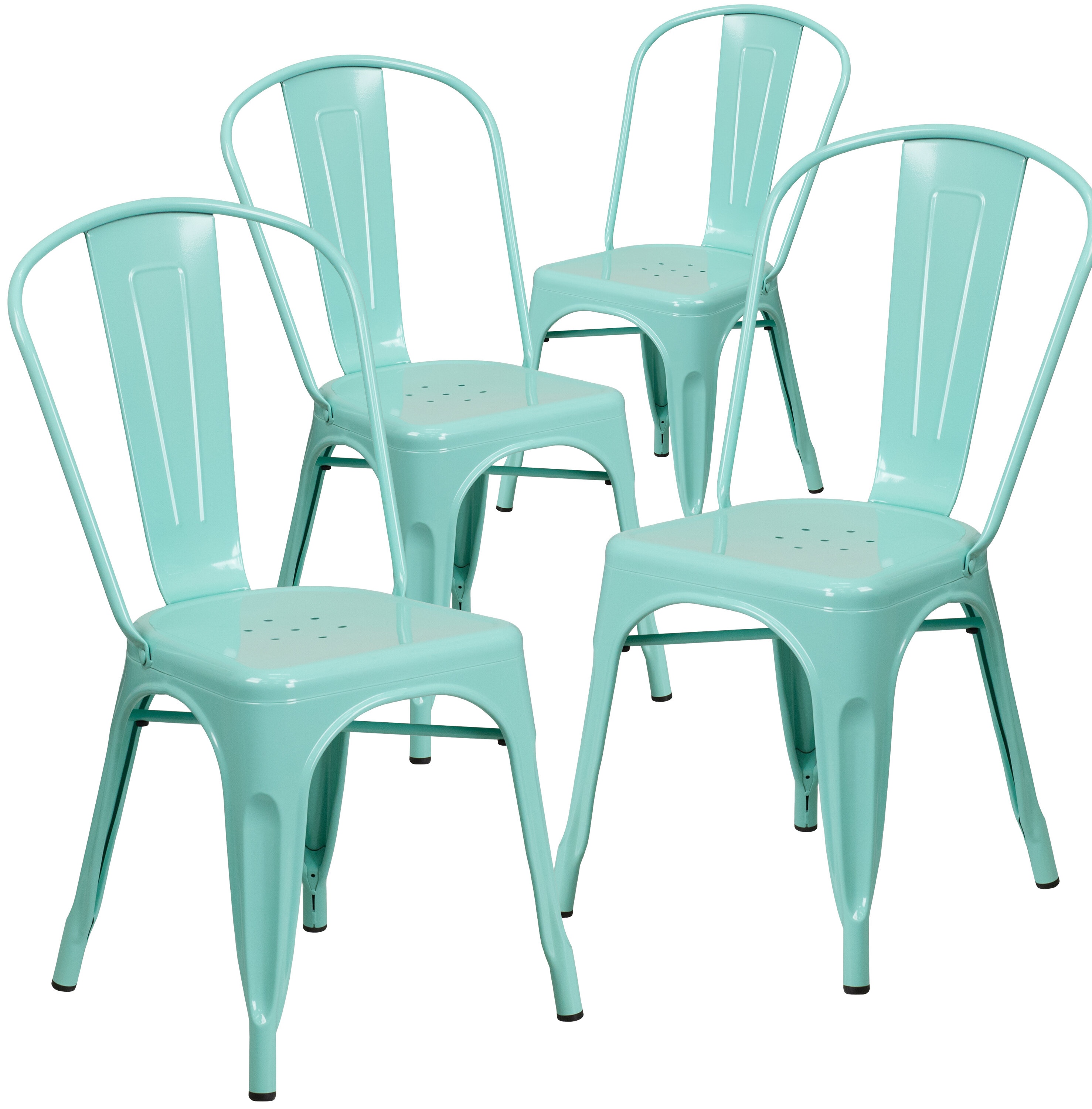 Eva Metal Vertical Stacking Dining Chair