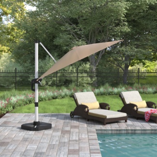 Fasching 120'' Square Cantilever Umbrella