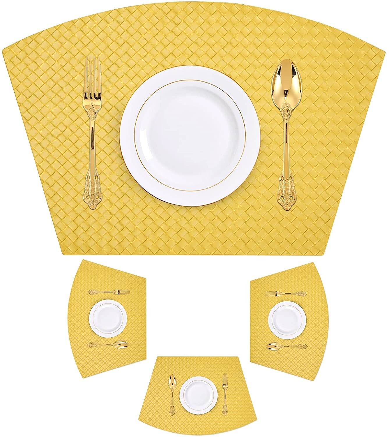 Faux Leather Wedge Placemat
