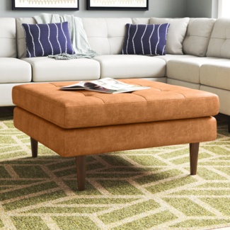 Federalsburg Leather Ottoman