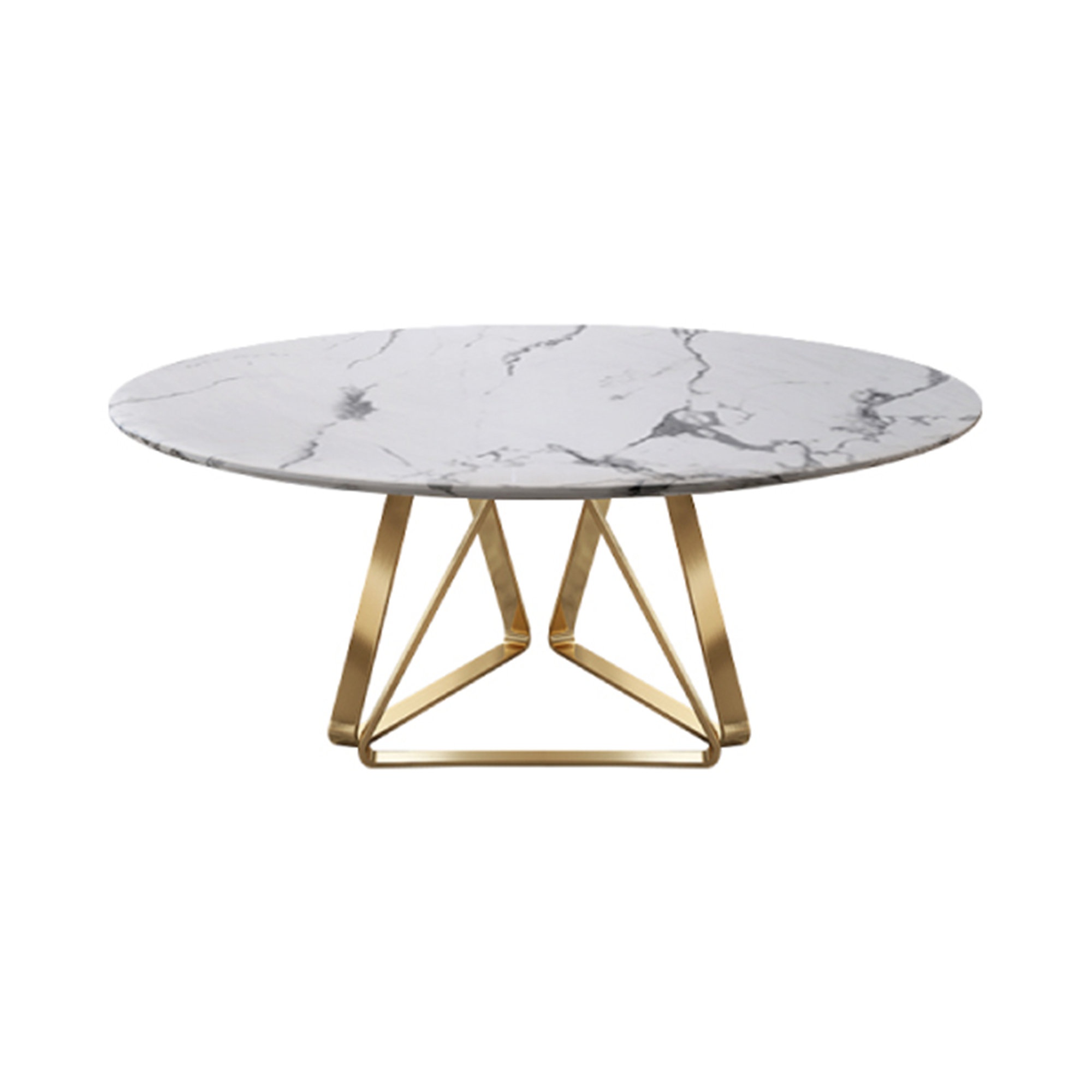 Ferryhill 59'' Stone Trestle Dining Table