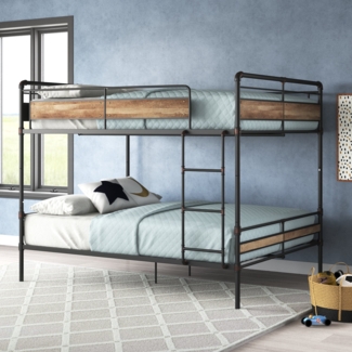 Filip Queen Over Queen Metal Standard Bunk Bed by Viv + Rae™