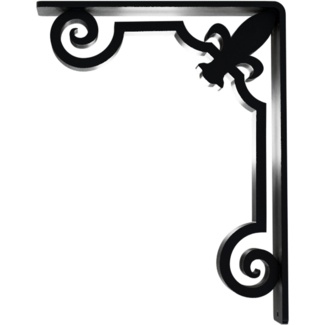 Fleur De Lis Wrought Iron Bracket
