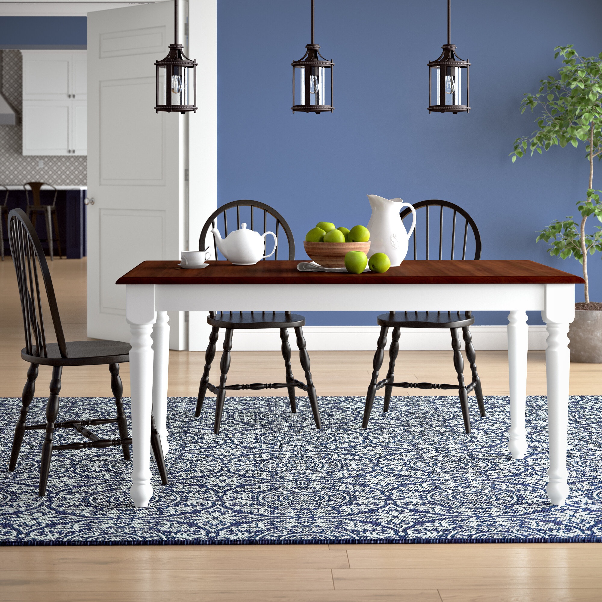 Fleurance 60'' Solid Wood Dining Table