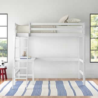 Fluellen Twin Loft Bed with Built-in-Desk by Viv + Rae™