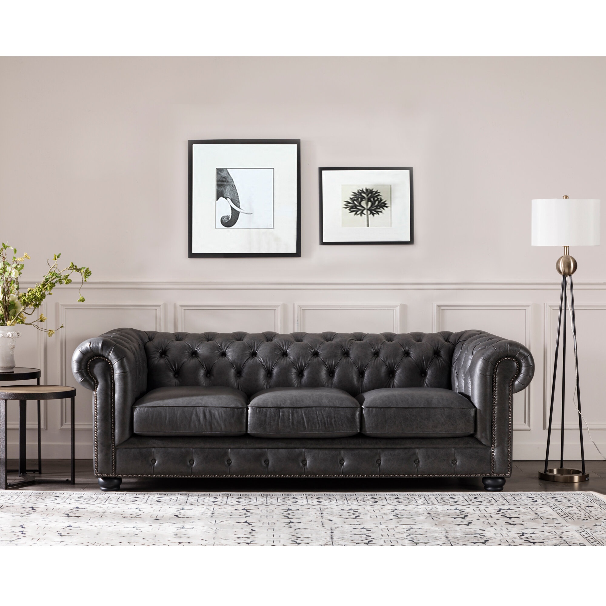 Full Grain Leather Sofa - VisualHunt