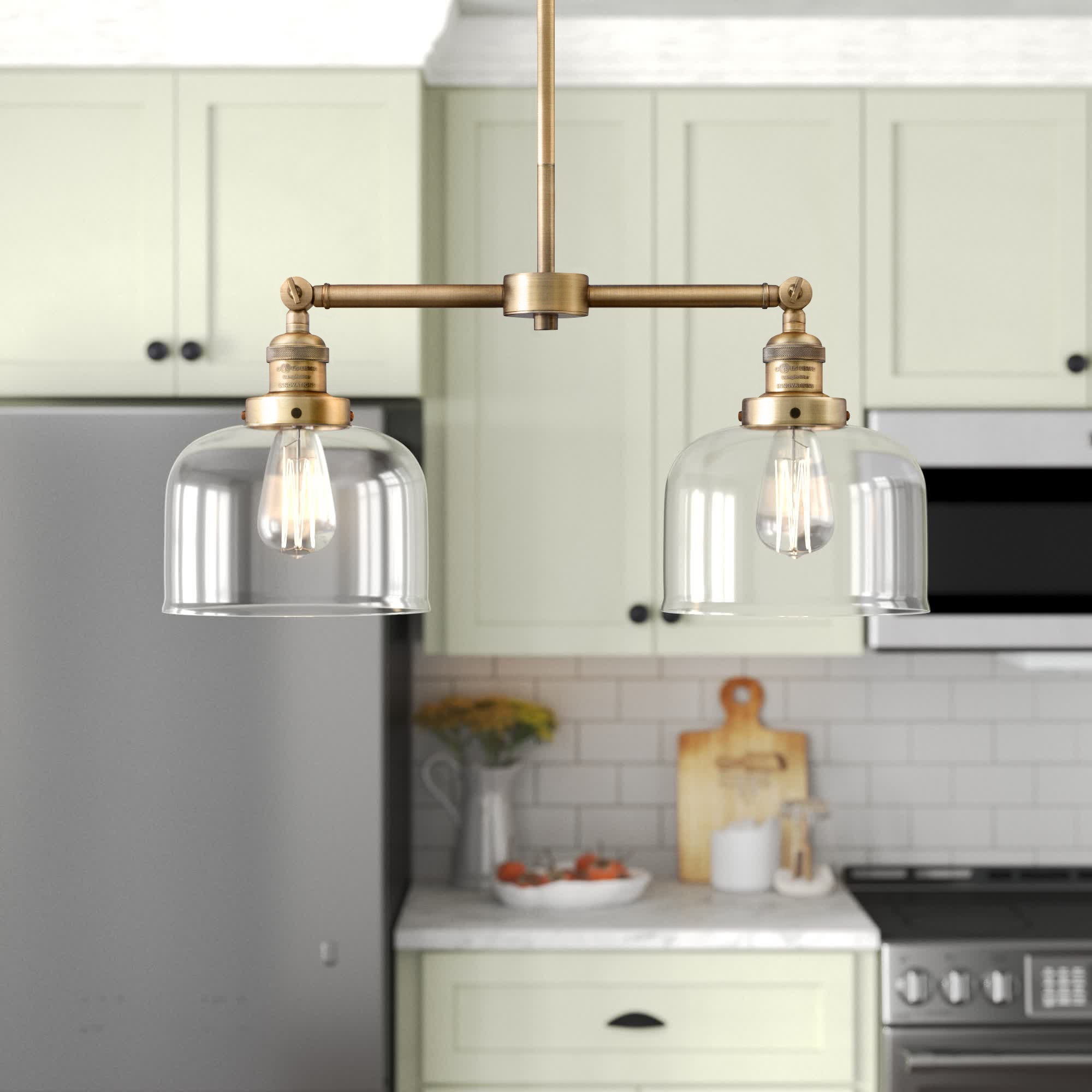 Frederica 2 - Light Kitchen Island Linear Pendant