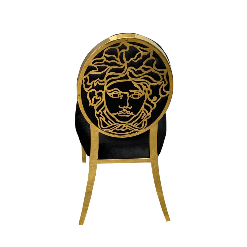 Frederich Velvet King Louis Back Side Chair