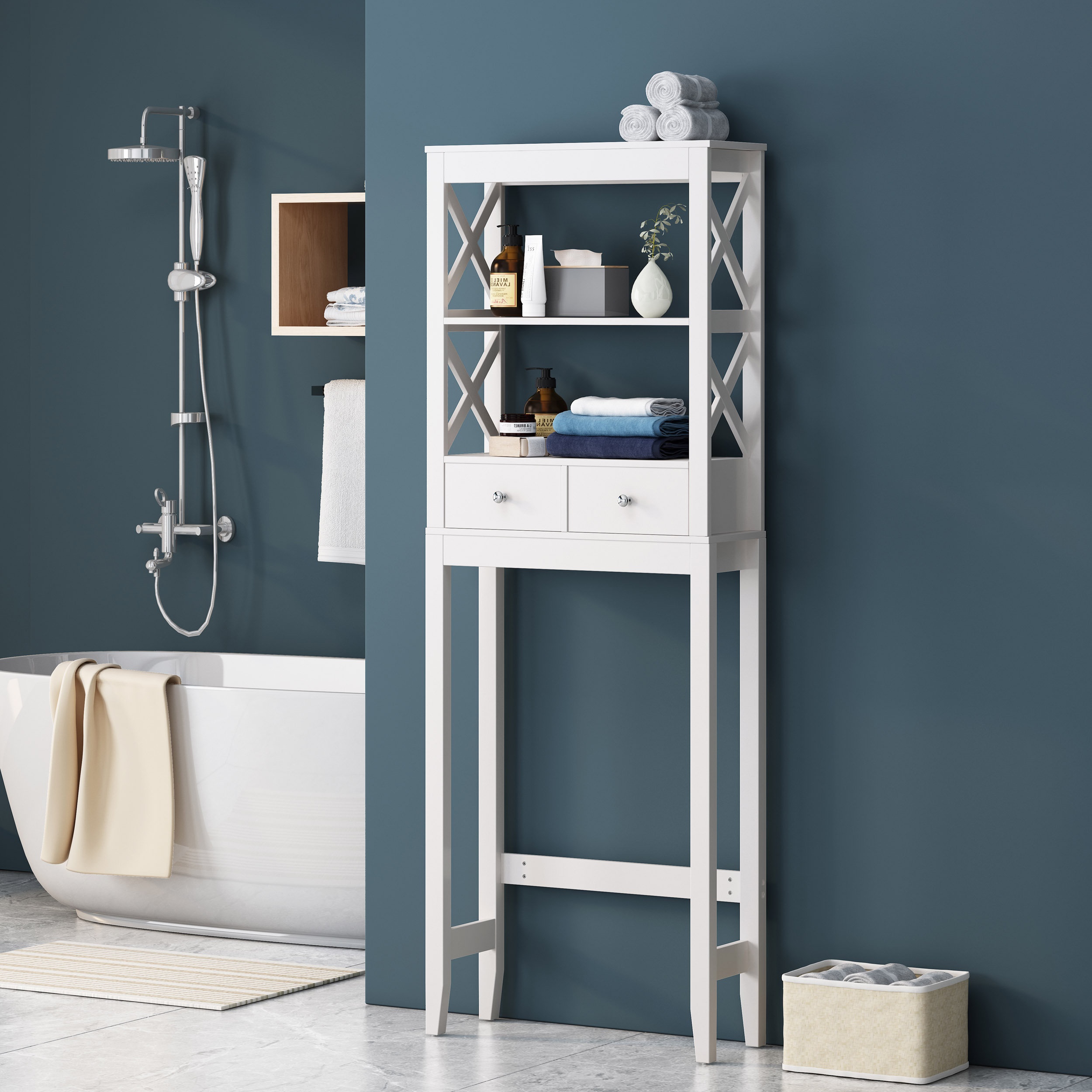 Freestanding Over-The-Toilet Storage
