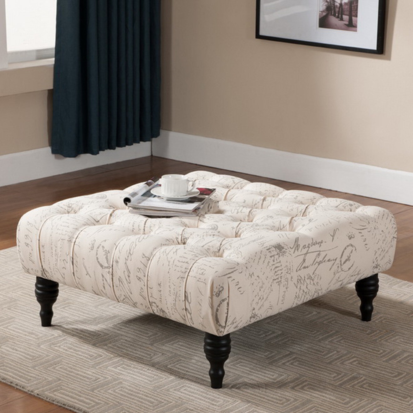 Freitas Vegan Leather Ottoman