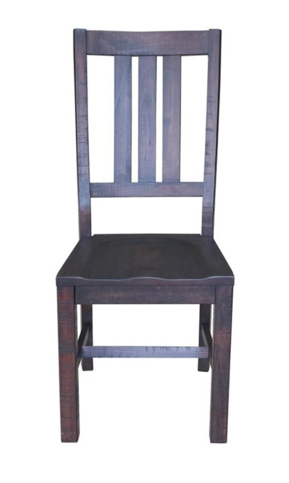 Fundy Solid Wood Ladder Back Folding Stacking Side Chair in Vintage Java