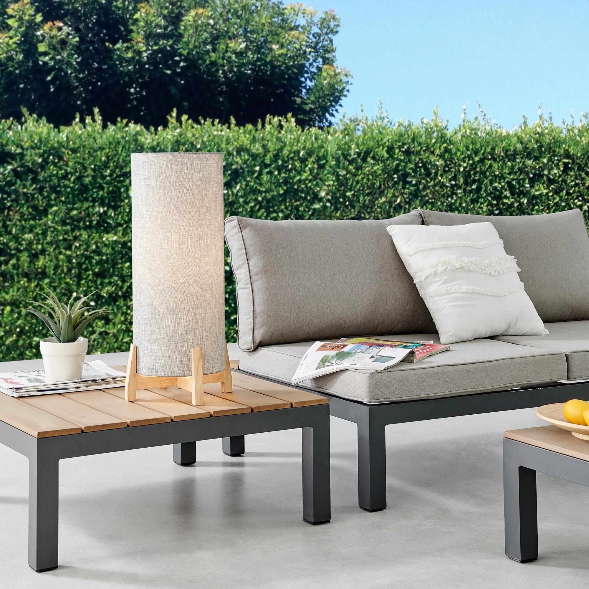 Gahraman 24'' Battery Powered Integrated LED Outdoor Table Lamp