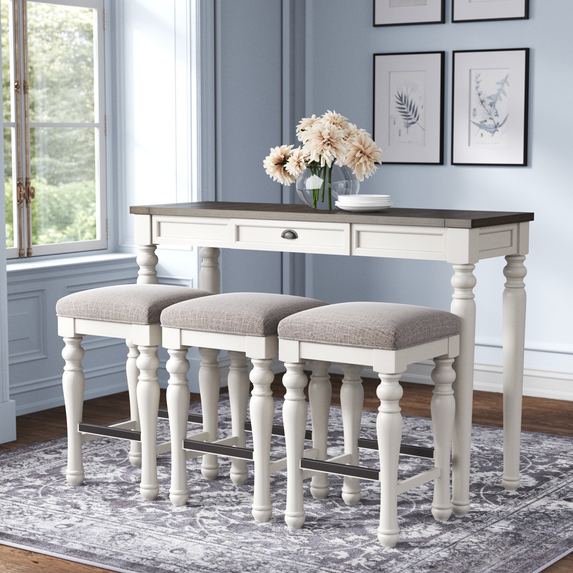 White Dining Table Set - VisualHunt