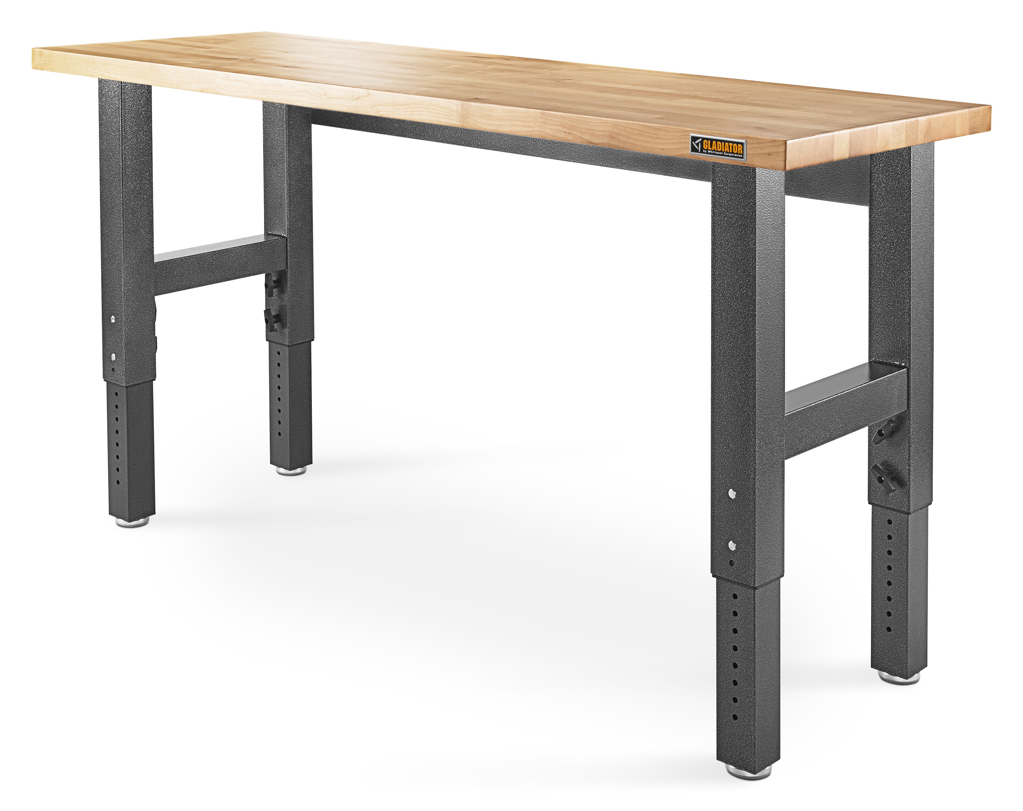 GearTrack Gladiator® 6' Adjustable Height Hardwood Workbench