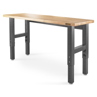 GearTrack Gladiator® 6' Adjustable Height Hardwood Workbench