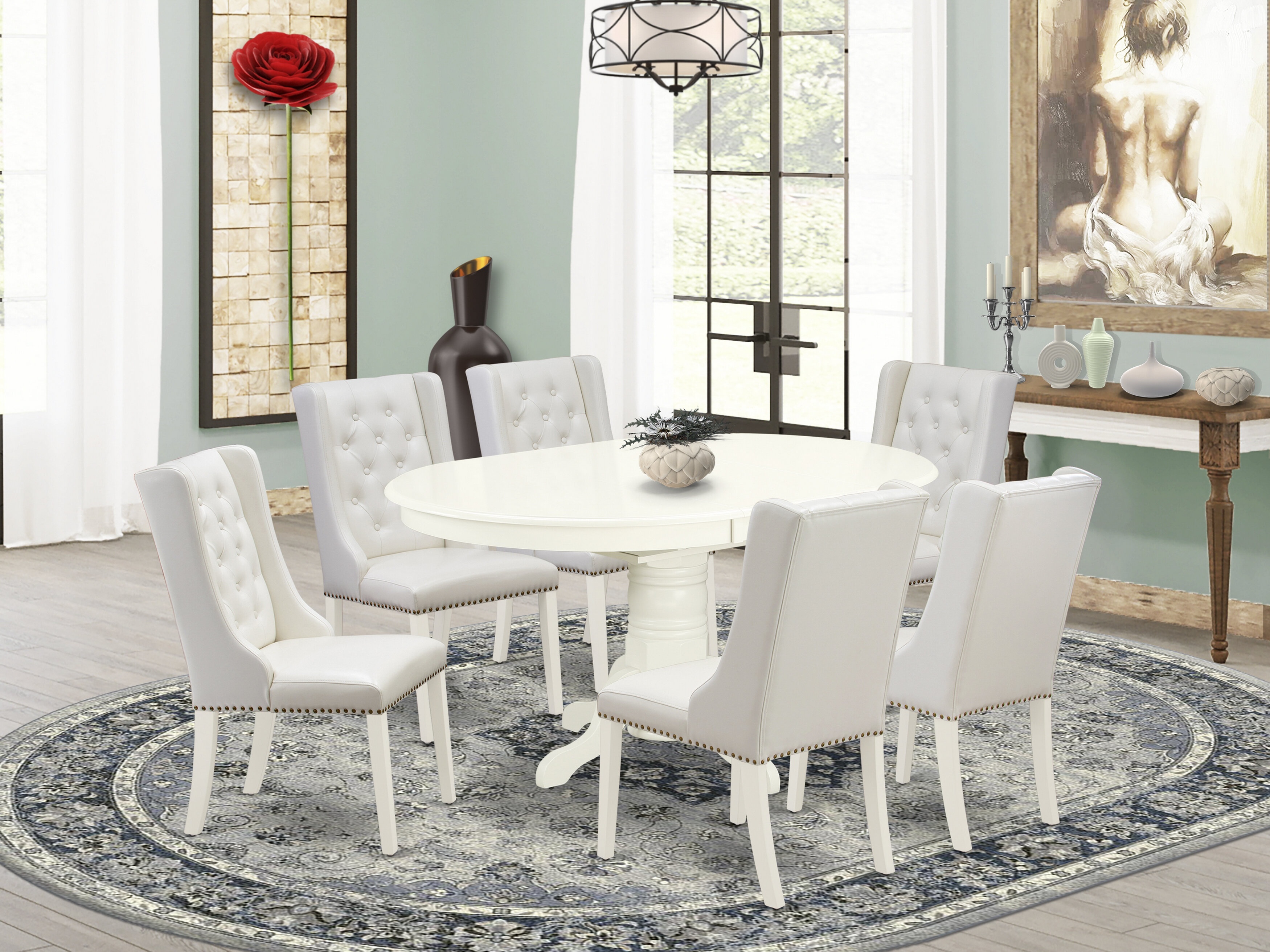 Gebhard Butterfly Leaf Solid Wood Dining Set