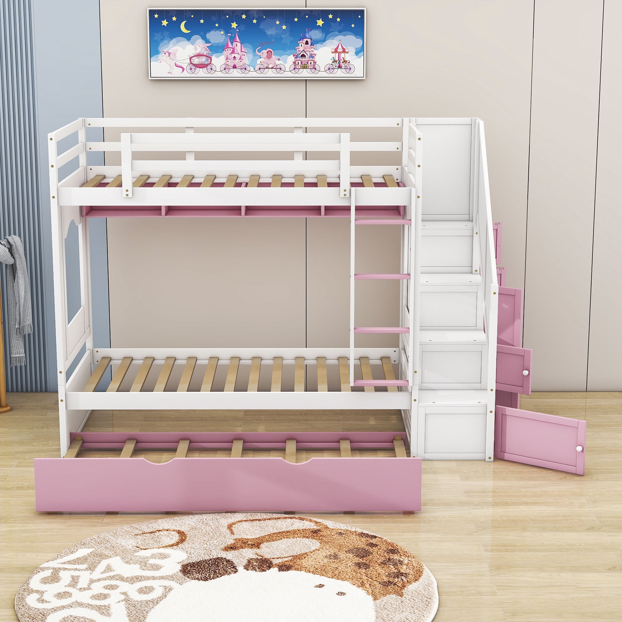 Gerek Standard Bunk Bed with Trundle by Harriet Bee