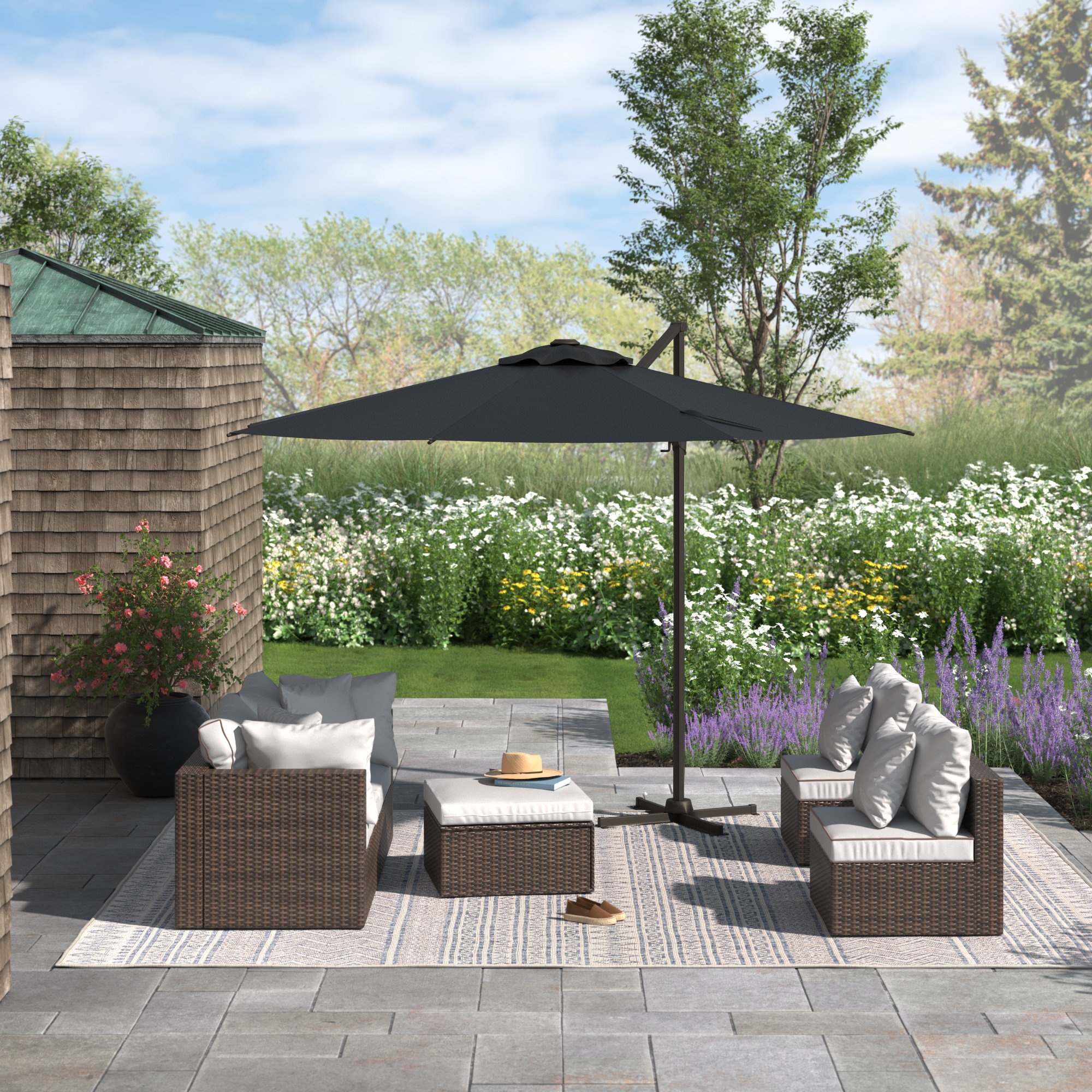 Gerrity 120'' Cantilever Umbrella