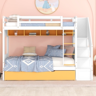 Ghali Full Over Full Standard Bunk Bed with Trundle by Harriet Bee