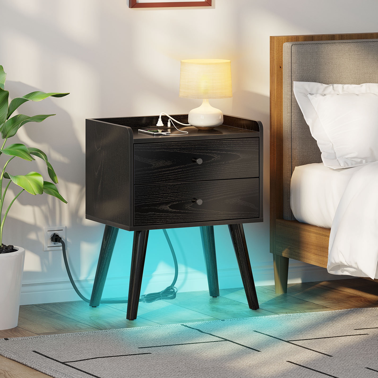 Ginelle Manufactured Wood Nightstand
