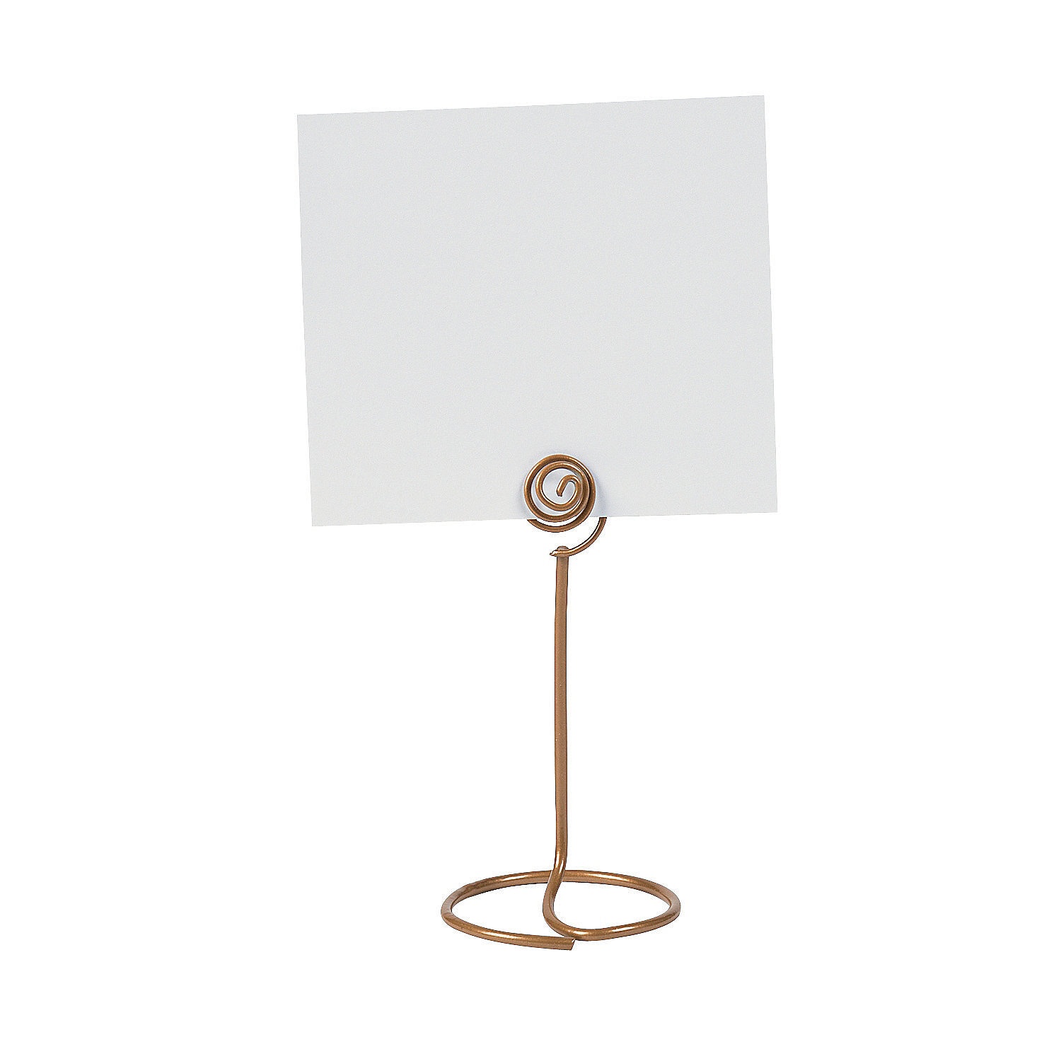 Gold Spiral Place Card Holder