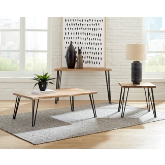 Grimkil 3 Piece Coffee Table Set