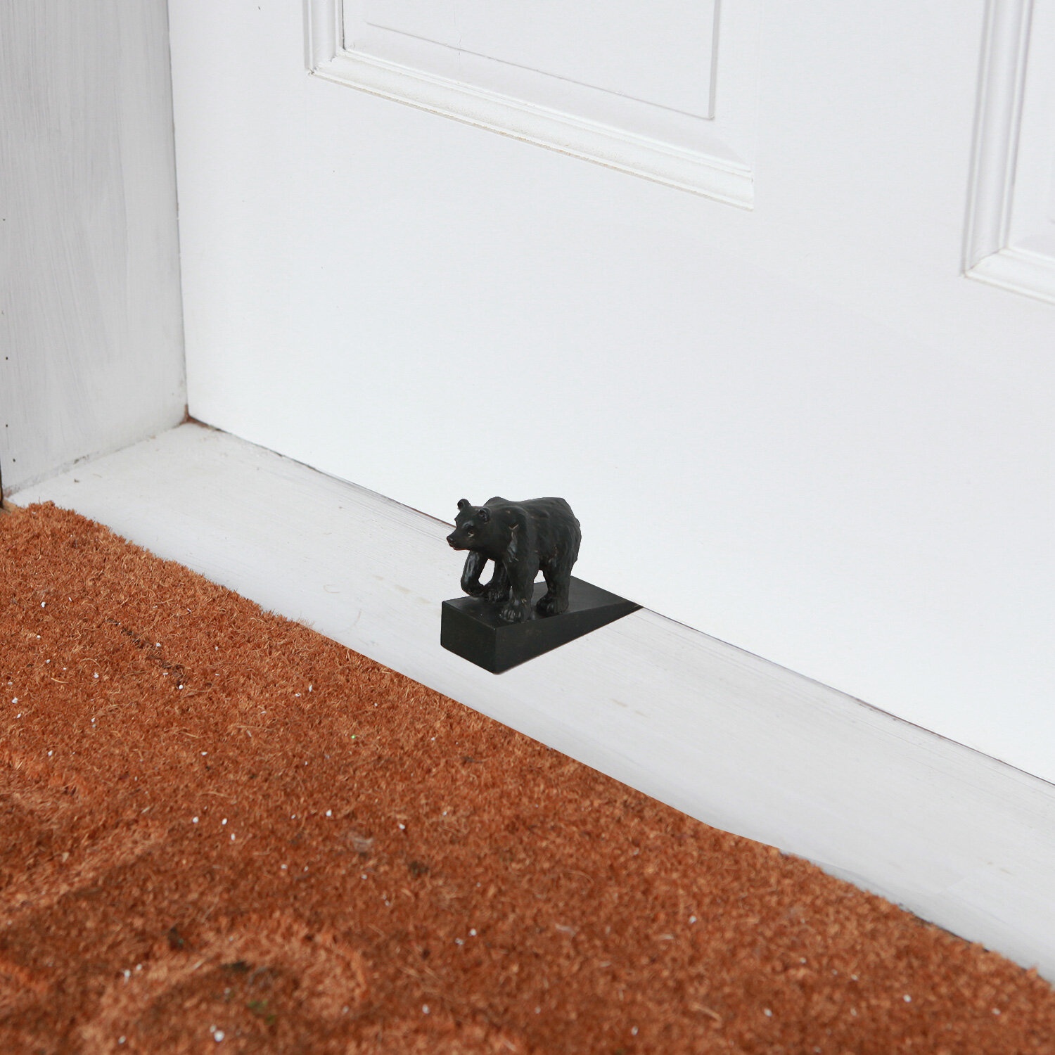 Grizzly Bear Zinc Wedge Floor Stop