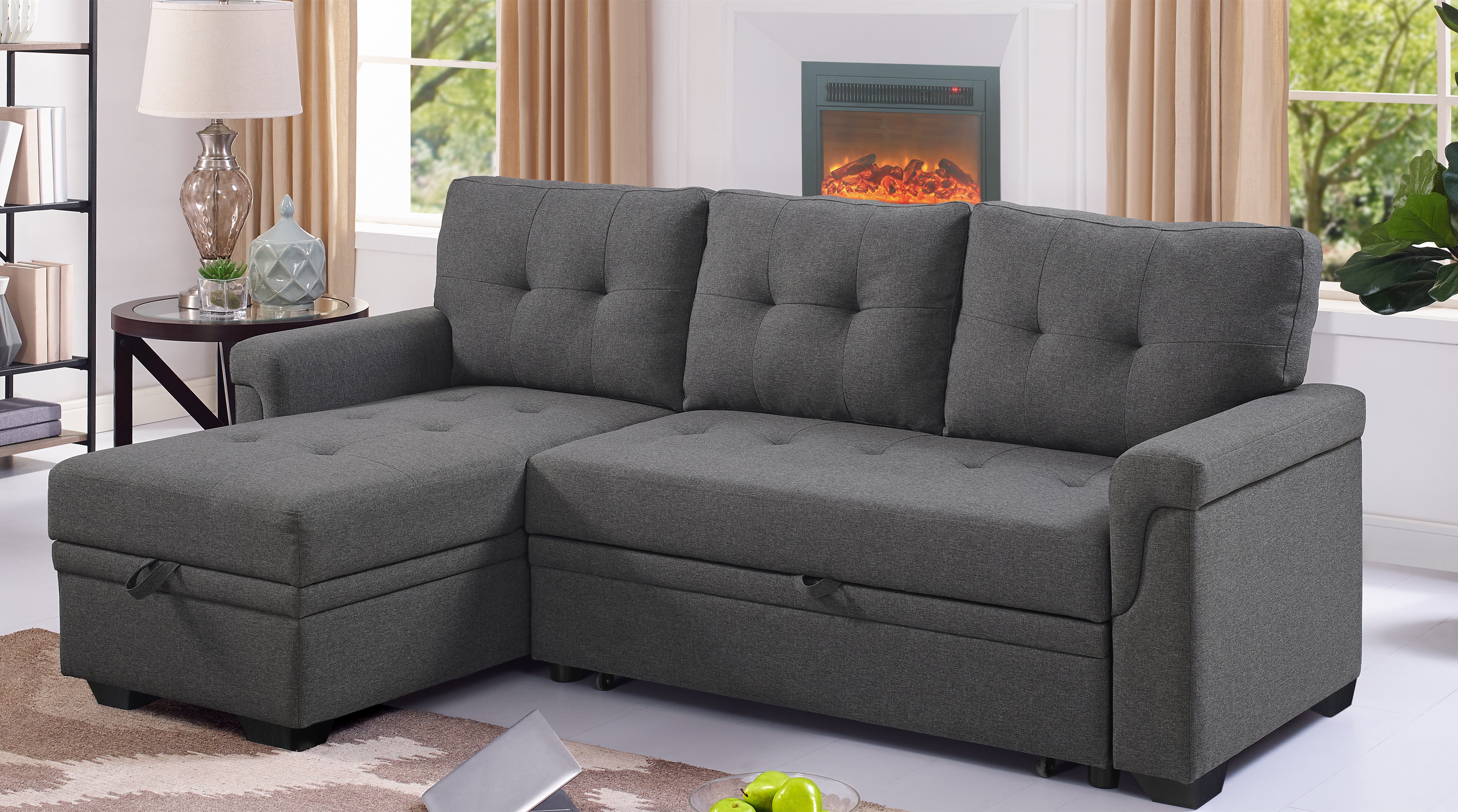 L sectional deals sleeper sofa