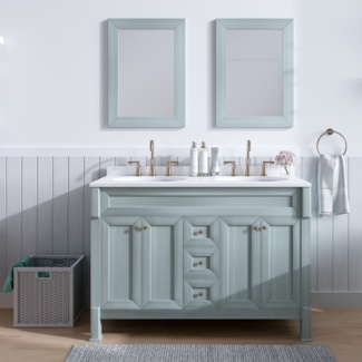 Hanover Callimont 47'' Vanity Cabinet with Sink Combo for Bathroom, Pre-Assembled Cabinet