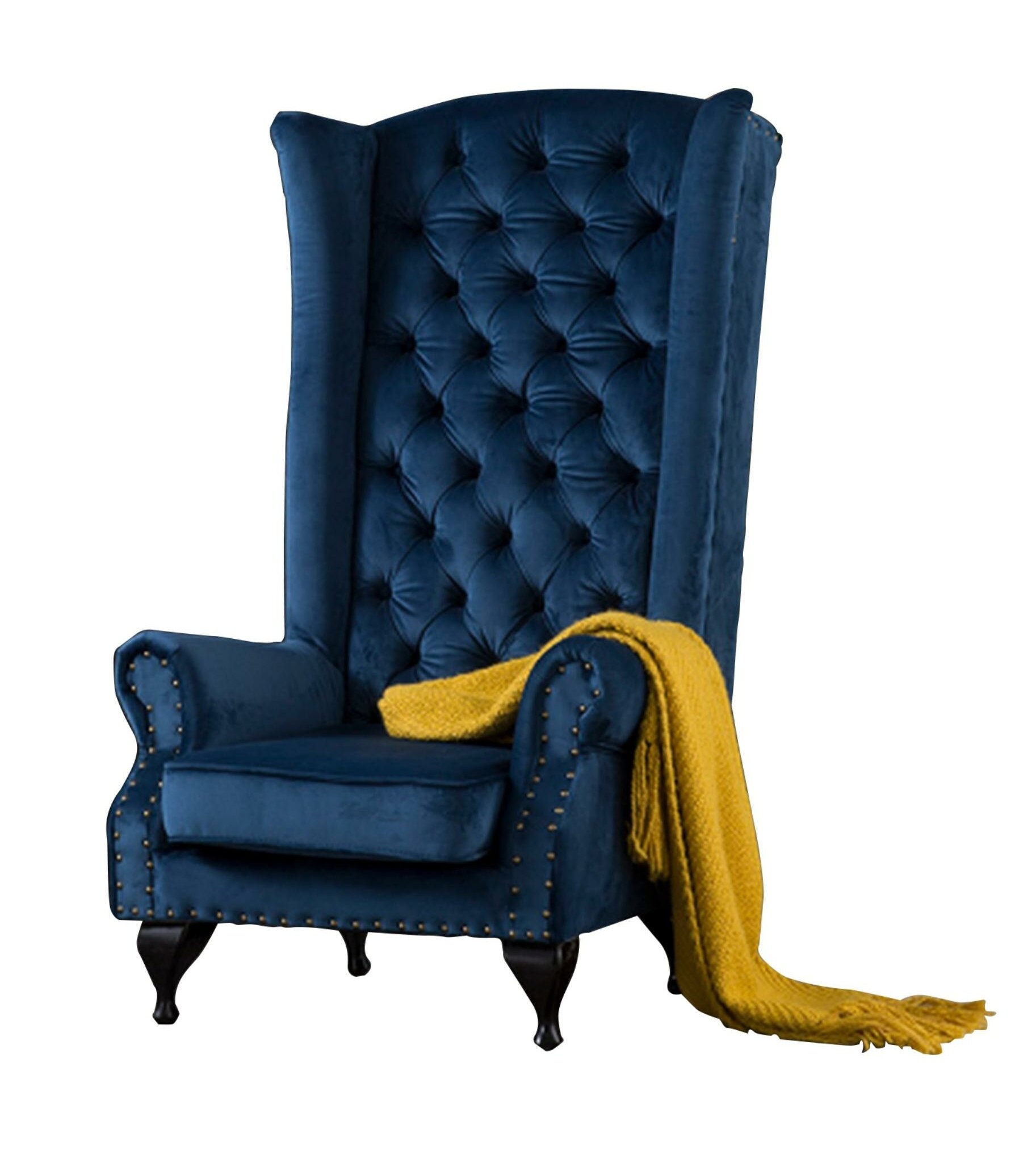 Harrietta Upholstered Wingback Chair