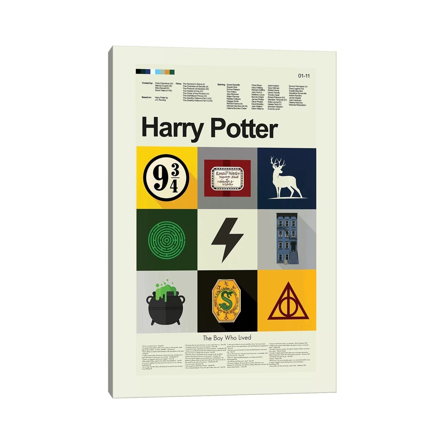 Harry Potter by Erin Hagerman - Wrapped Canvas Graphic Art