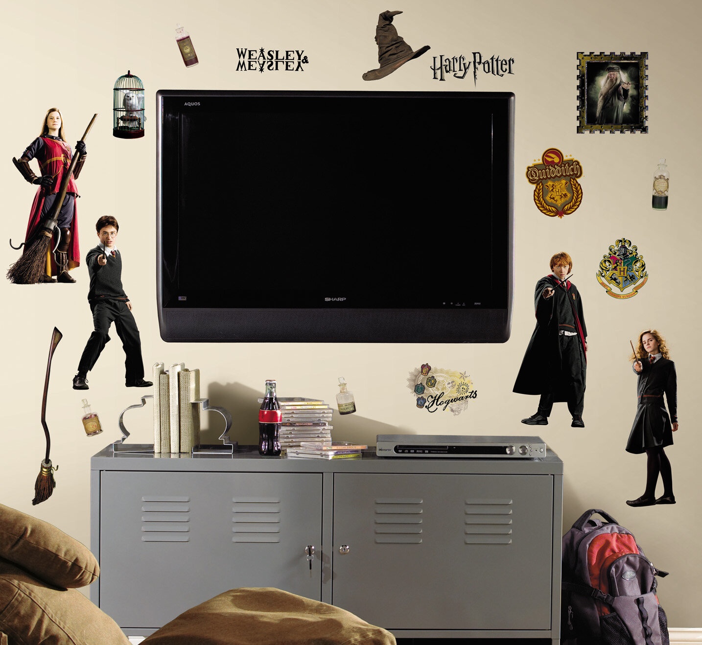RoomMates RMK3608GM Harry Potter Muggles Quote Peel and Stick Giant Wall  Decals
