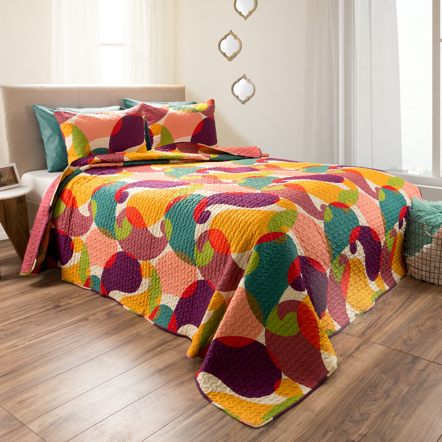 Creative 2-color Embroidery 4Pcs Duvet Cover Bedding Sets - Online