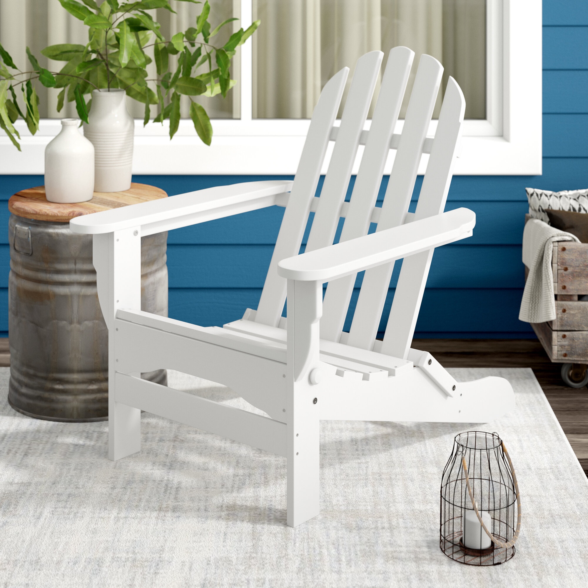 Hartington Plastic Folding Adirondack Chair