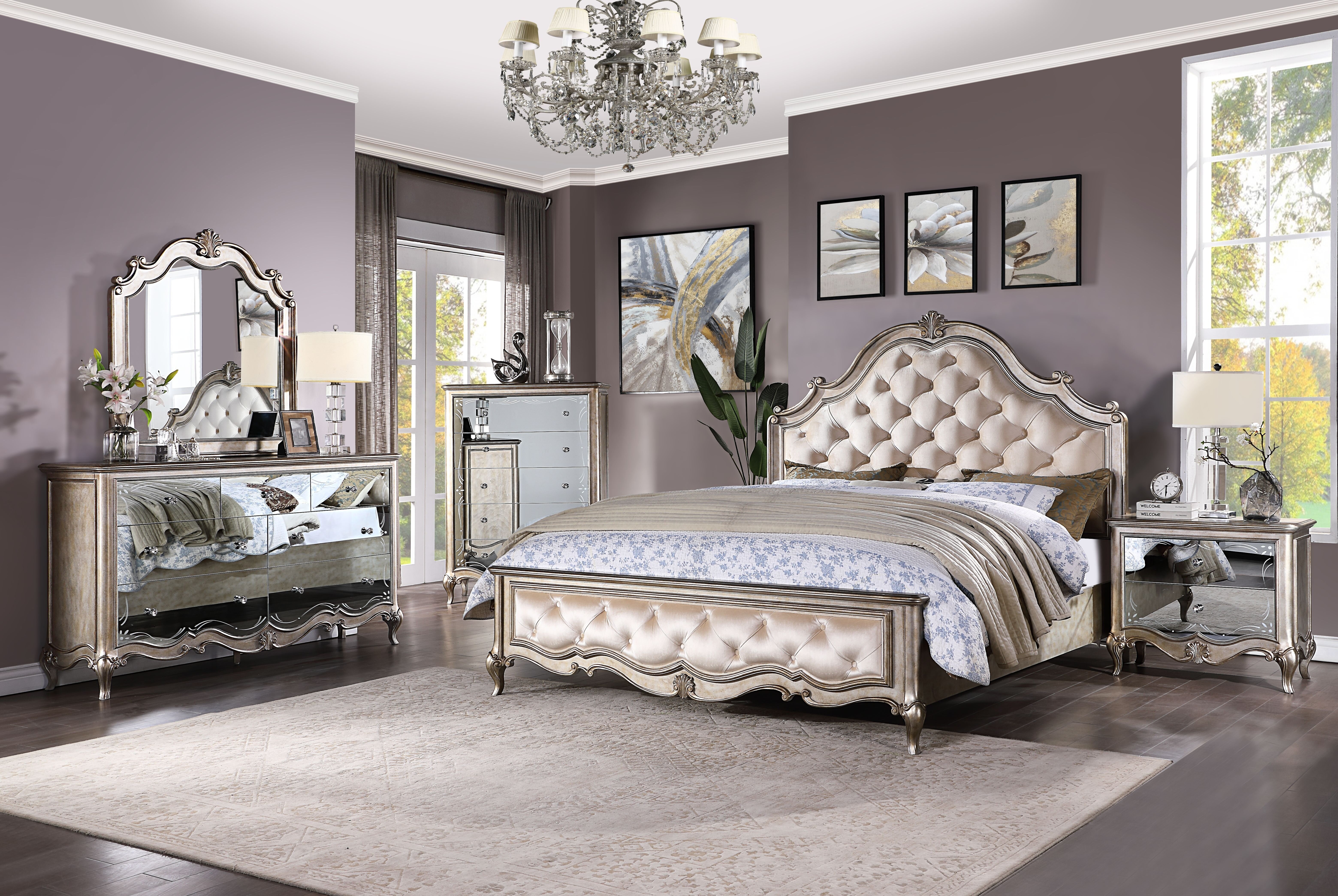 Hefley Upholstered Standard Configurable Bedroom Set