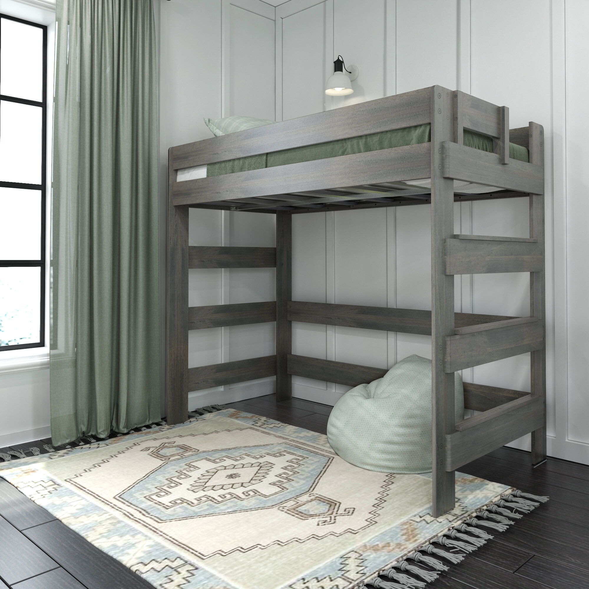 Helena Farmhouse High Loft Bed