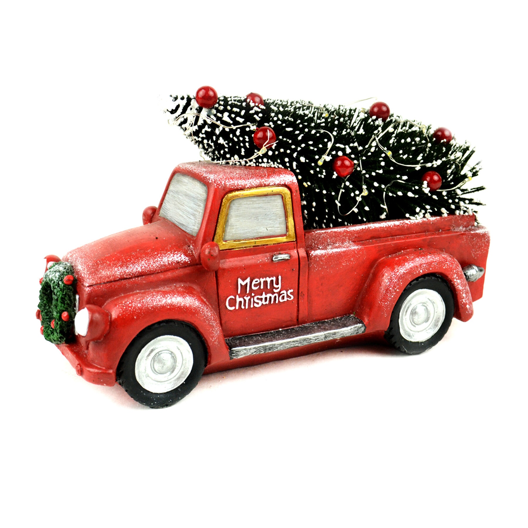 Red Truck With Christmas Tree - VisualHunt