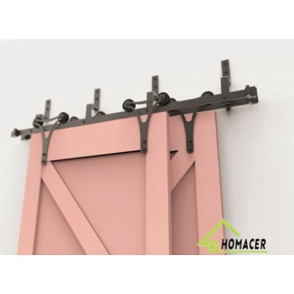 Horns Bypass Barn Door Hardware Kit