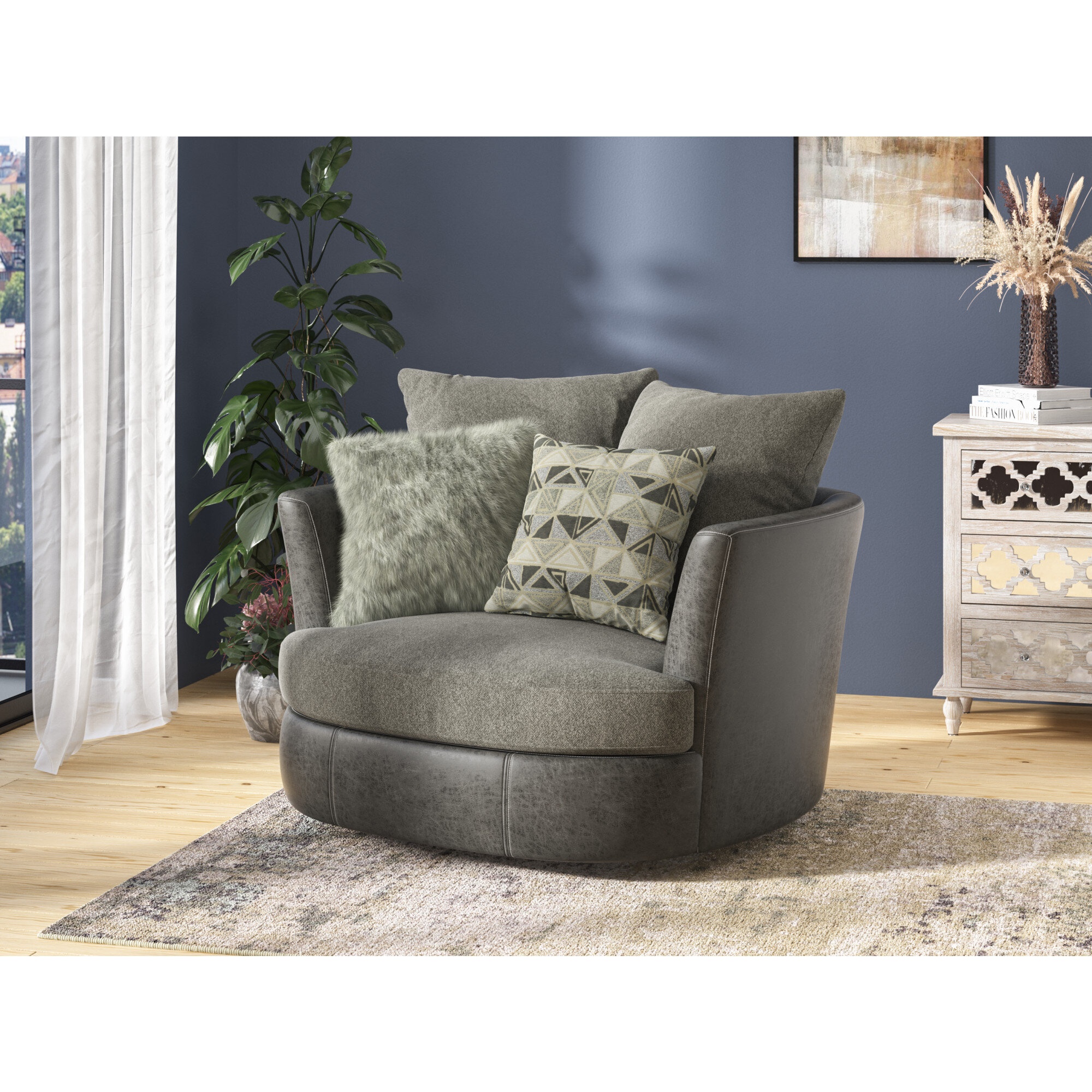 Round Swivel Chair VisualHunt