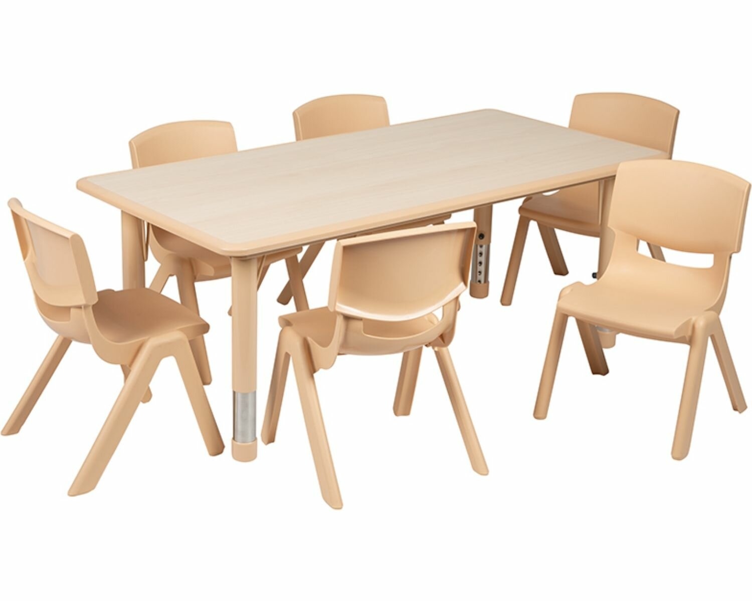 Hough Kids Rectangular Interactive Table and Chair Set