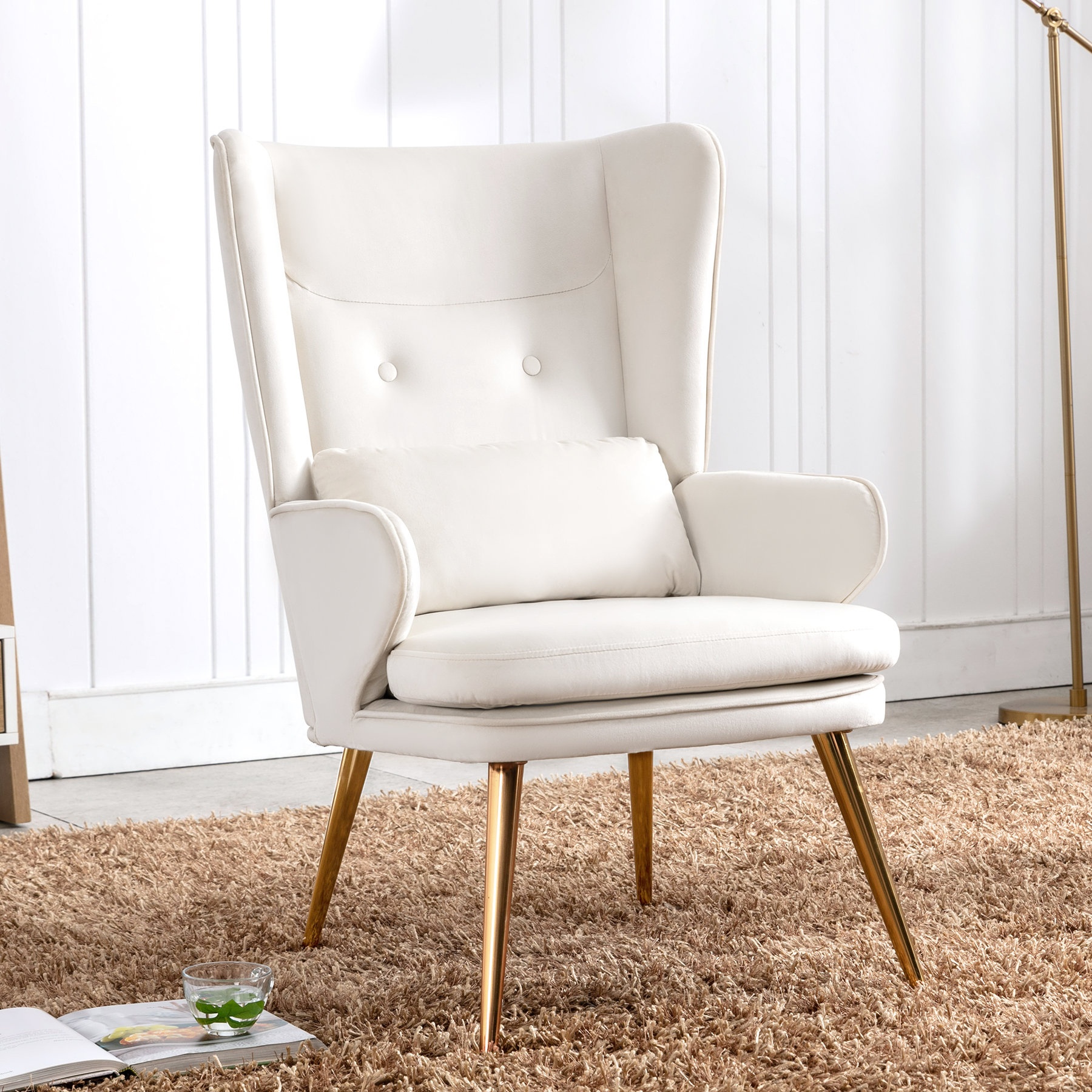 Hyab Upholstered Wingback Chair