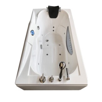 Hydrotherapy Style Corner Tub For Small Bathroom