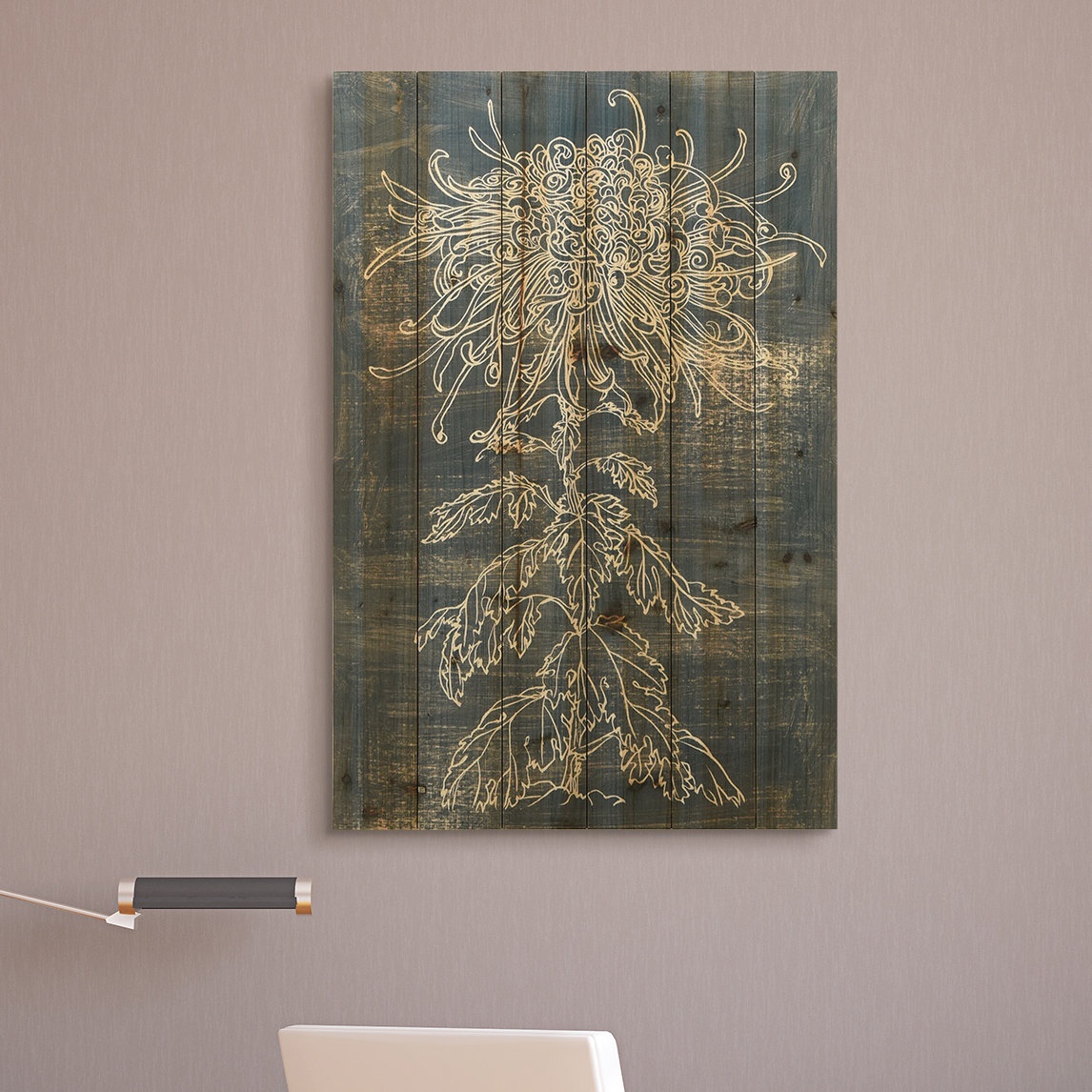 Indigo Dance - Graphic Art on Wood