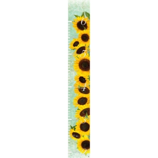 Ines Sunflowers Personalized Growth Chart