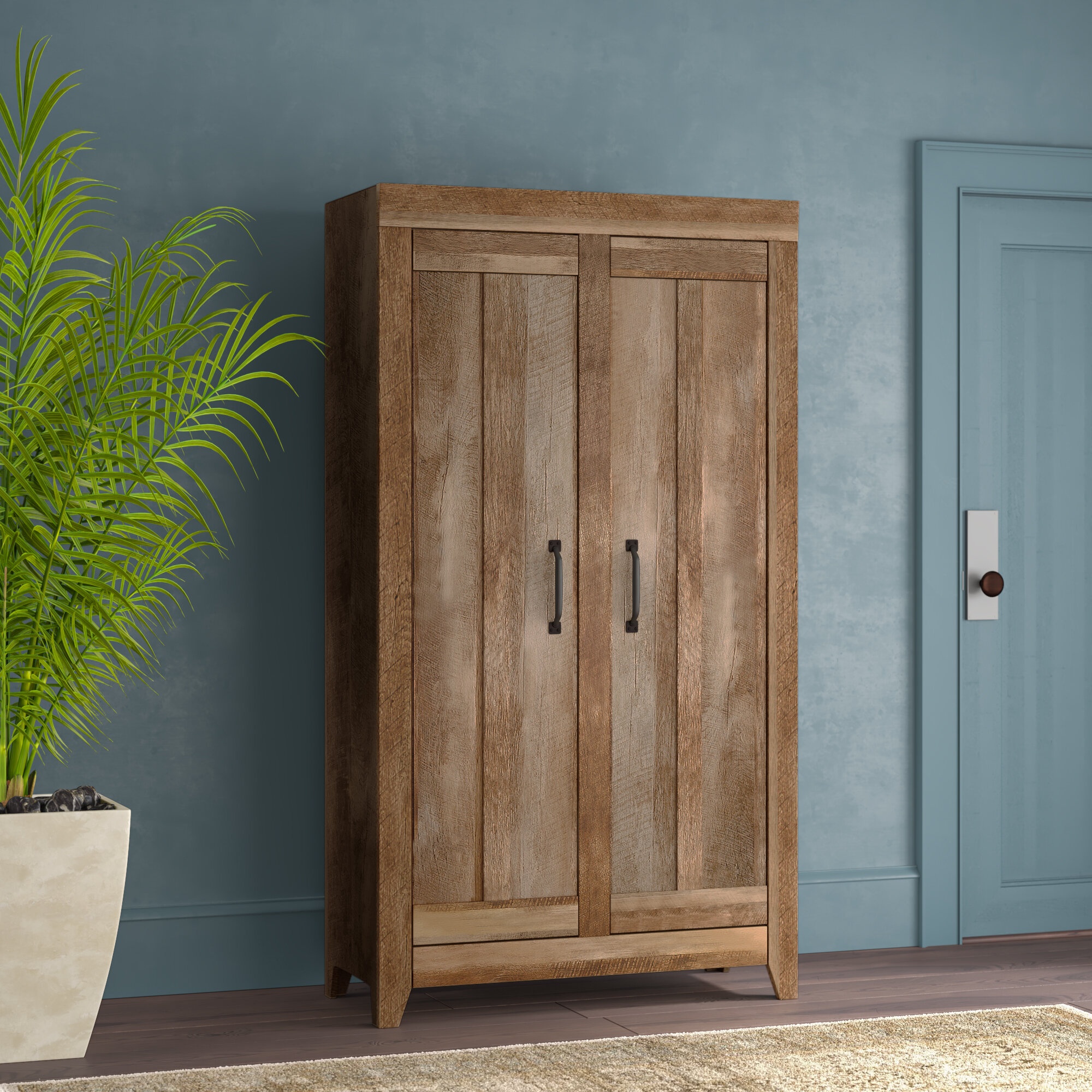 Jai-Jay 38.875'' Wide 6 - Shelf Storage Cabinet