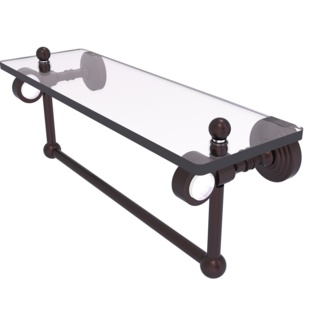 Jarrell Glass Bracket Shelf with Towel Bar