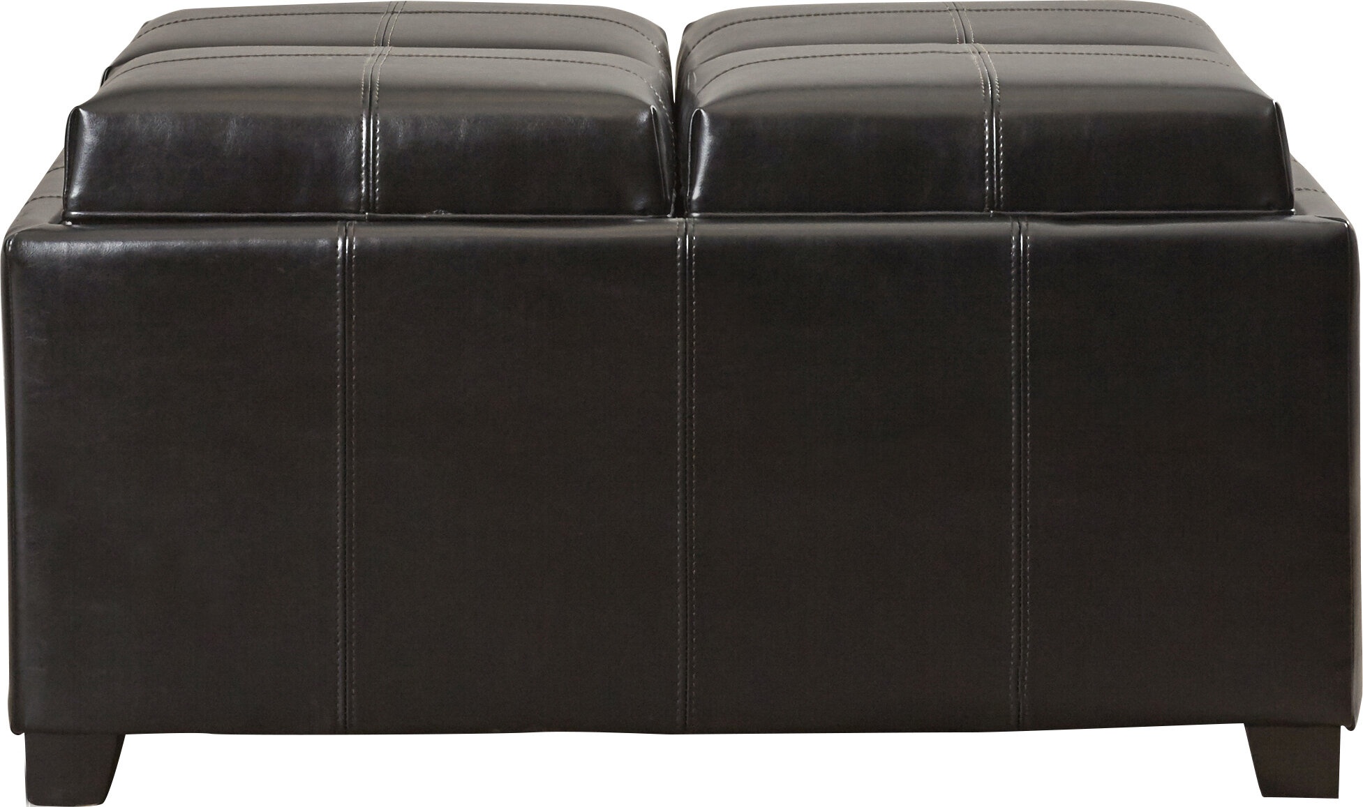 Jaymee-Lynn Vegan Leather Ottoman